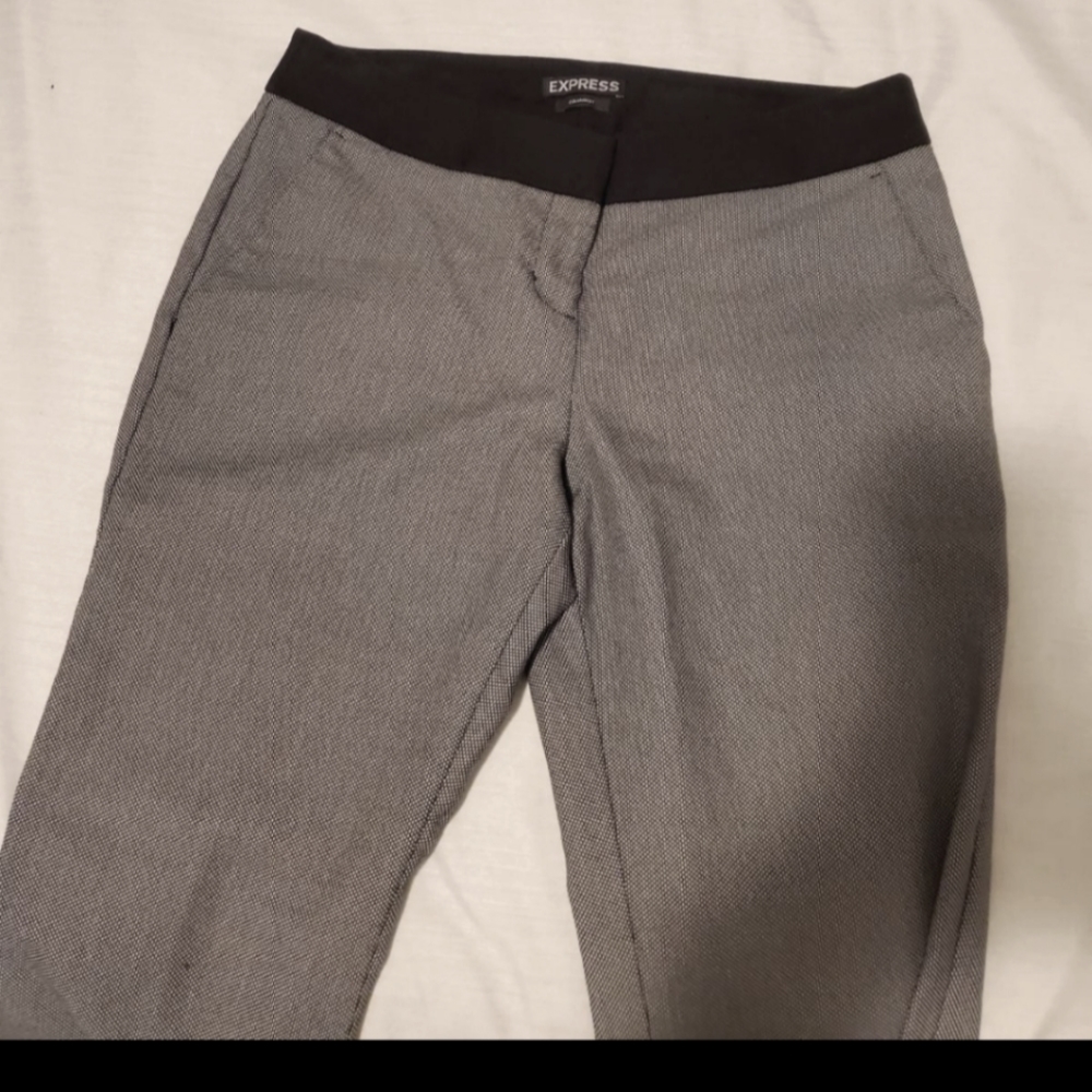 Express Columnist Black White Dot Pattern Pants S… - image 3